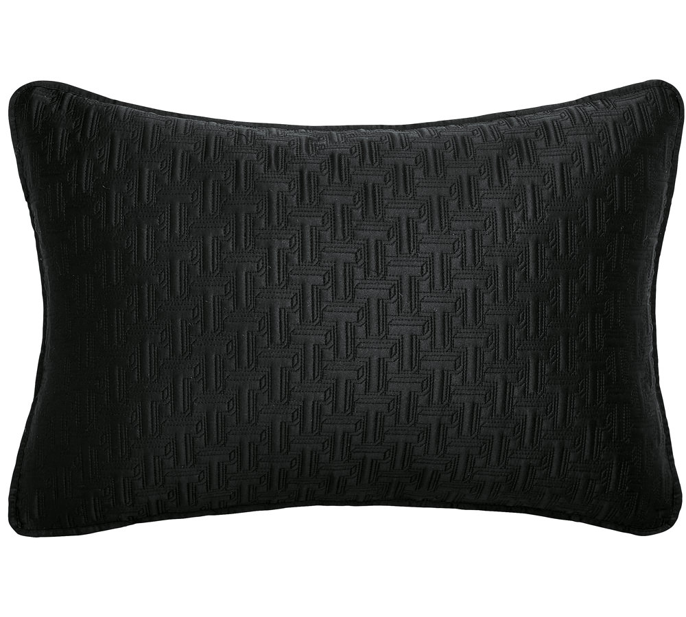 Ted Baker T Quilted Black Cushion